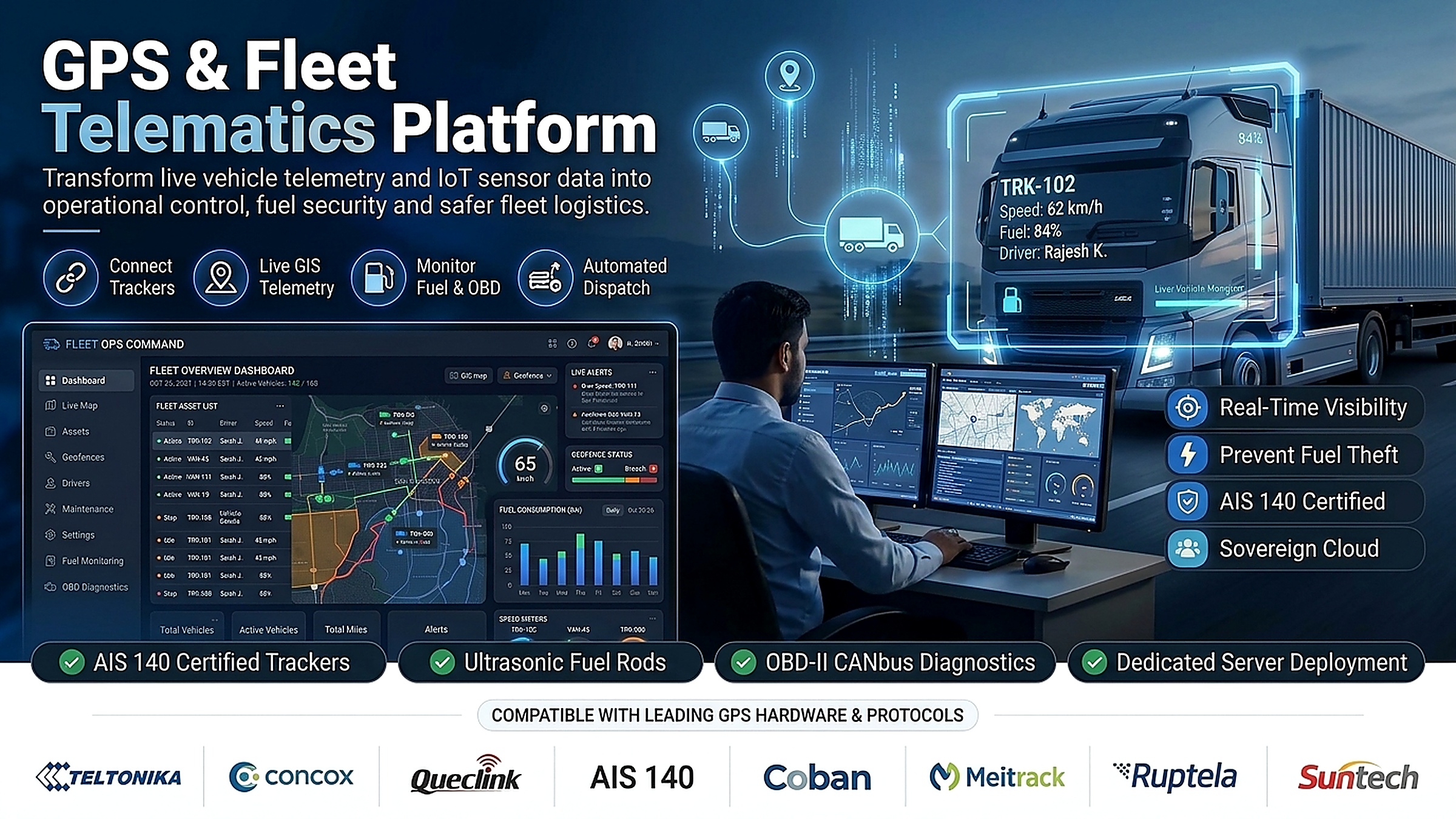 Prodaaps GPS & Fleet Telematics Platform